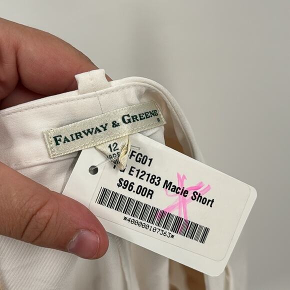 NWT Fairway & Greene white Macie Shorts - Picture 3 of 5